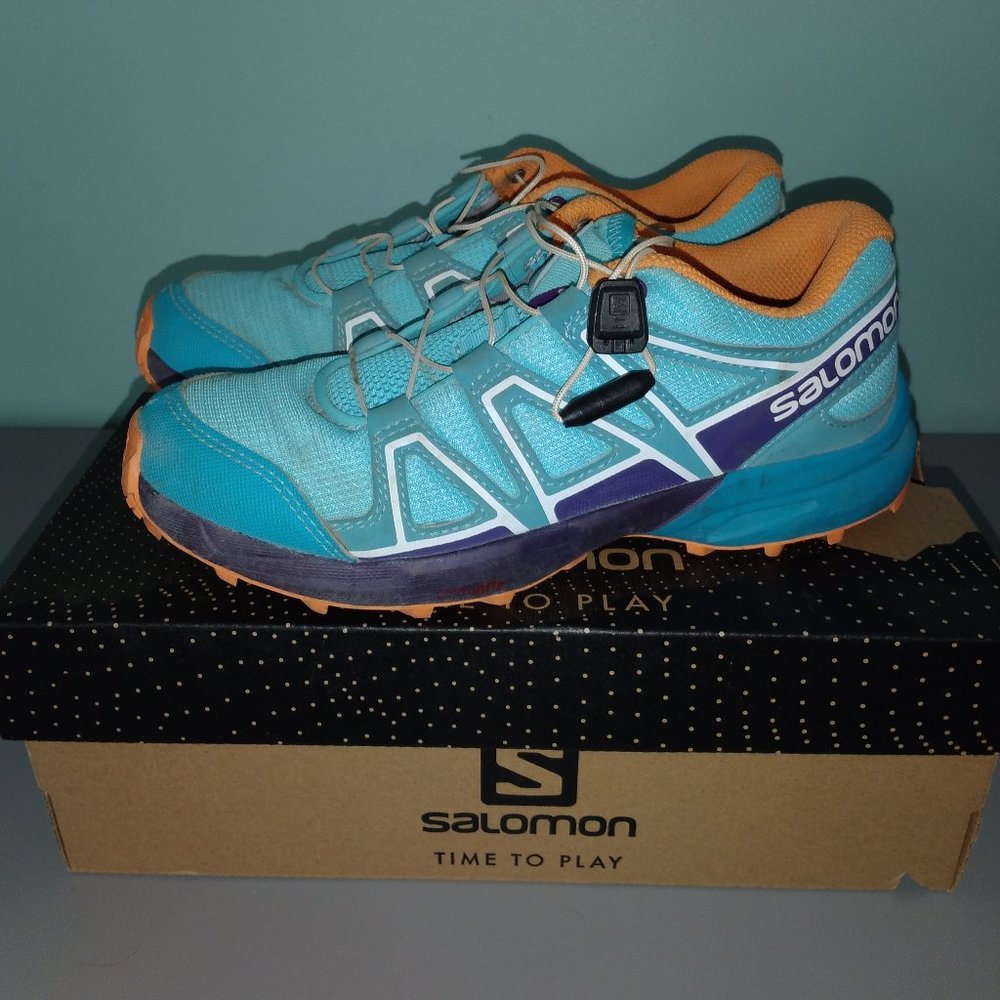 Salomon Speedcross J Kids Trail Running Shoes Sz 3